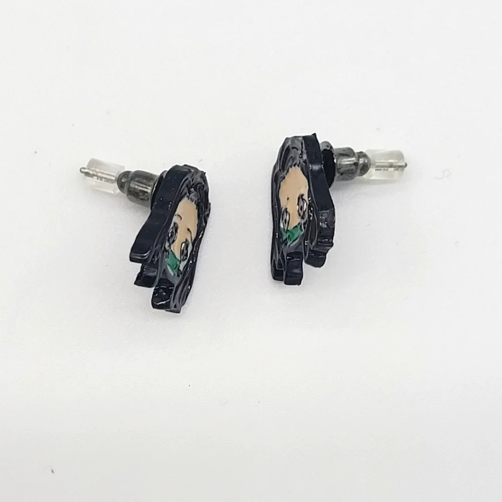 New Japanese Demon Slayer Stud Earrings 1 pair